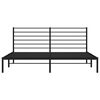 vidaXL Bed Frame Black Powder-Coated Steel Full Bed Frame Rectangular