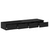 vidaXL Bed Drawers Black Oak 47.24 x 14.37 x 6.50 in Engineered Wood