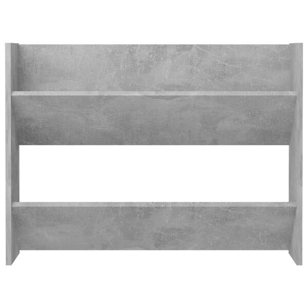 vidaXL Wall Shoe Cabinet Concrete gray Engineered wood Compact