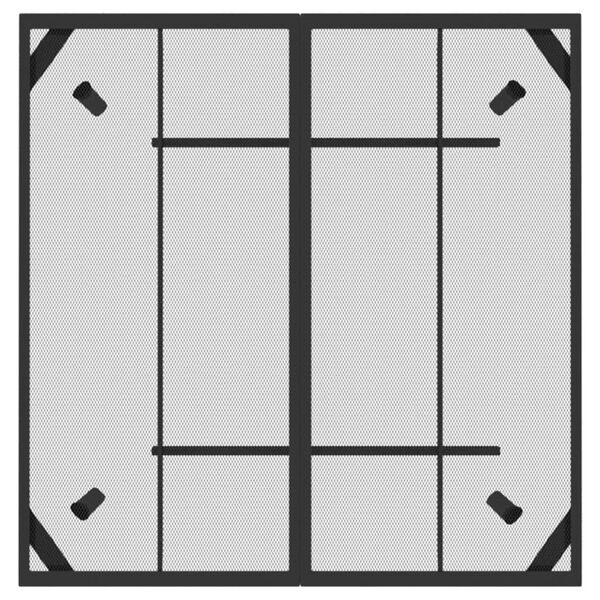 vidaXL Garden Table Anthracite Steel 39.4 x 39.4 in Mesh Details