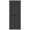 vidaXL Outdoor Storage Cabinet Black Polypropylene (PP) Large Storage