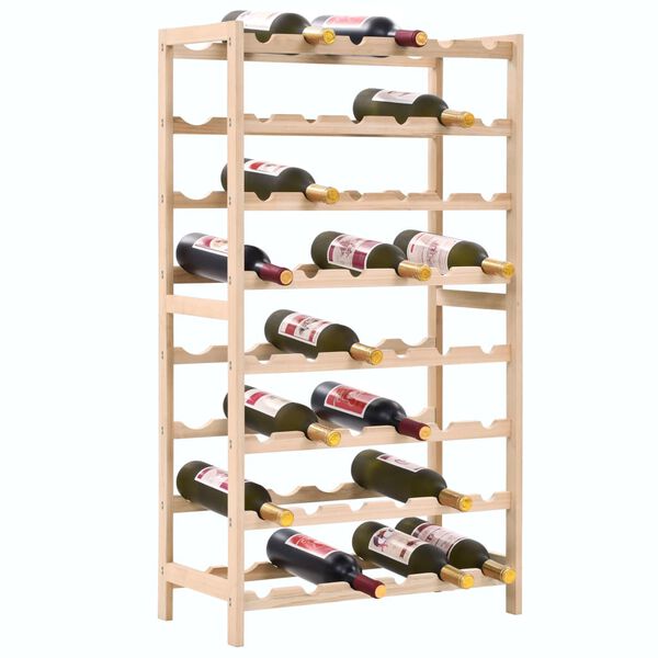 vidaXL Wine Rack Cedar Wood 22.6x11.0x40.2"