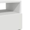 vidaXL Bedside Cabinet Set of 2 White Engineered wood Standard