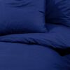 vidaXL Duvet Cover Set Navy blue 100% Cotton 55.1 x 78.7 in