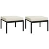 vidaXL Patio Lounge Set Black, Sand Powder-coated steel, Polyester Large