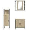 vidaXL Bathroom Cabinet Set Sonoma oak