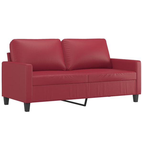 vidaXL 2-seater Sofa Wine Red