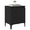 vidaXL Bedside Cabinet Black Oak 15.75 x 11.81 x 19.69 in