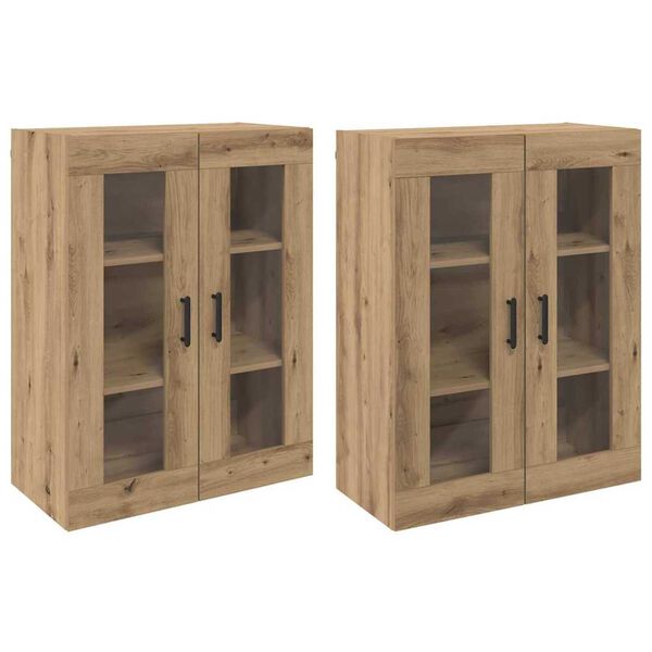vidaXL Wall Mounted Cabinets 2 pcs Artisan oak