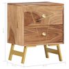 vidaXL Bedside Cabinet Natural Acacia Solid Acacia wood