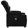 vidaXL Massage Recliner Chair Black Faux leather, Metal, Plywood