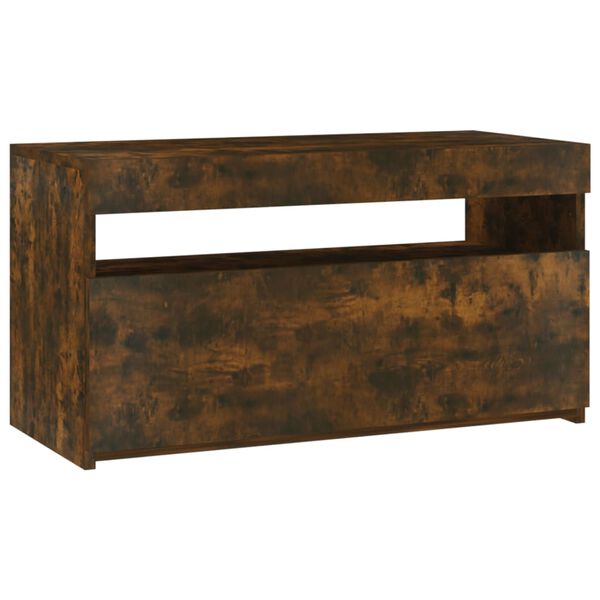 vidaXL TV Cabinet Smoked oak Engineered wood Medium TV Cabinet