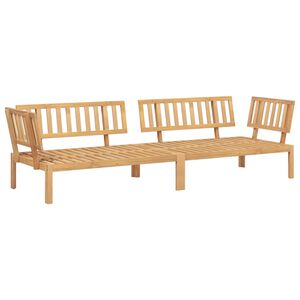 vidaXL Pallet Corner Sofa Natural Wood Acacia Wood Medium Modular