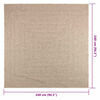 vidaXL Rug Beige Polypropylene (PP) 94.5 x 94.5 in Durable Rug