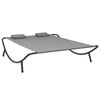 vidaXL Sun Lounger Anthracite 100% Polyester, Powder-Coated Steel Double
