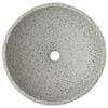 vidaXL Countertop Basin Grey Round Φ16.1x5.5" Ceramic