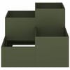 vidaXL Garden Planter Olive green 100 x 100 x 60 cm Steel