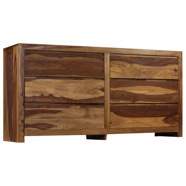vidaXL Drawer Cabinet Natural Acacia Solid Acacia wood Medium