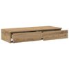 vidaXL Bed Drawers Artisan Oak 39.37 x 14.37 x 6.50 in Engineered Wood