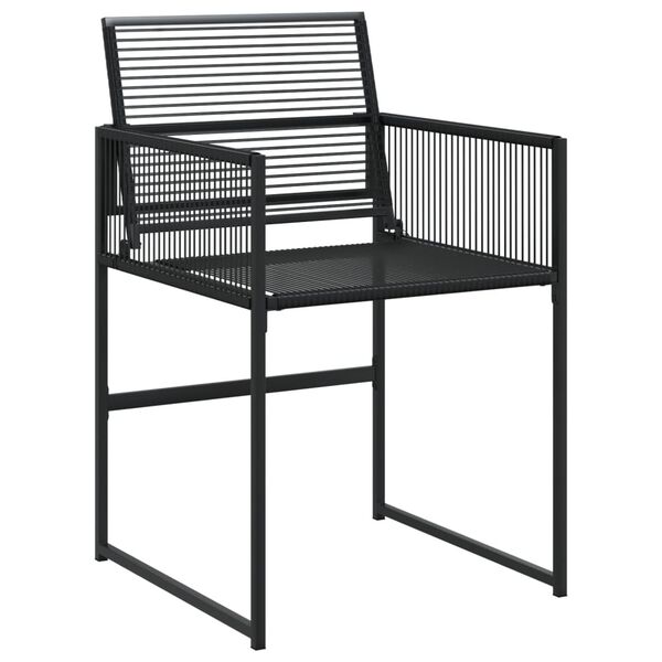 vidaXL Garden Dining Set Black