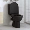 vidaXL Soft-close Toilet Seat with Quick-release Design Black
