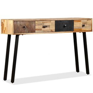 vidaXL Console Table Multicoloured Reclaimed teak Large Console Table