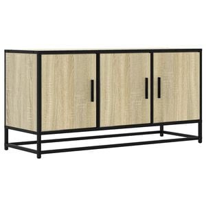 vidaXL TV Cabinet Sonoma Oak Engineered wood, metal Medium TV Cabinet