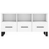 vidaXL TV Cabinet White Engineered Wood Medium TV Cabinet Rectangular