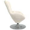 vidaXL Egg Chair Cream 24.80 x 28.74 x 35.43 in Velvet