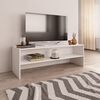 vidaXL TV Cabinet White Engineered Wood Medium TV Cabinet Rectangular