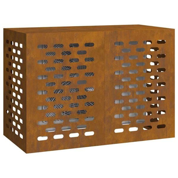 vidaXL Air Conditioner Cover Rusty 39.37 x 19.69 x 27.56 in