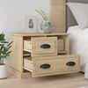 vidaXL Bedside Cabinet Sonoma oak Engineered wood Standard