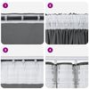 vidaXL Velvet Curtains 2 pcs Grey 88.58 x 55.12 in Velvet