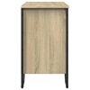 vidaXL Bathroom Sink Cabinet Sonoma oak Engineered wood, metal 23.6 in