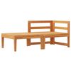 vidaXL Garden Lounge Set Cream White Solid Acacia Wood Medium Durable