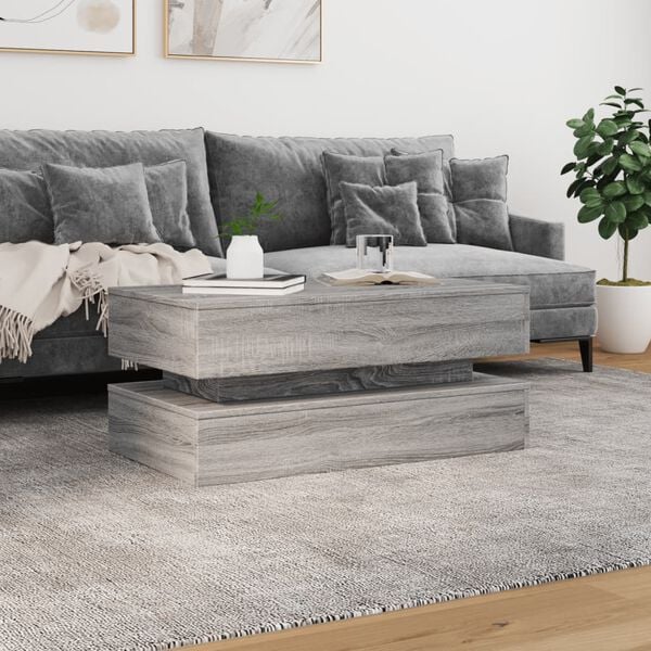vidaXL Coffee Table Grey Sonoma Engineered wood 35.4 x 19.7 x 15.7 in