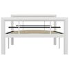 vidaXL Bed Frame White and black Metal Twin Bed Frame Rectangular