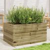 vidaXL Garden Planter Natural wood Pressure-treated pine wood Large