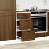 vidaXL Kitchen Base Cabinet Brown Oak Engineered Wood