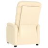 vidaXL Recliner Cream Faux Leather