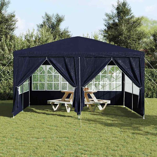 vidaXL Party Tent Blue 157.48 x 157.48 x 104.72 in Polyethylene