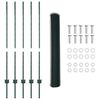 vidaXL Fence and Post Green 3.94 x 32.81 ft Steel