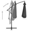 vidaXL Cantilever Garden Parasol Anthracite Polyester 118.1 in canopy