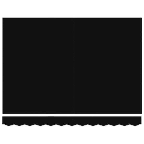 vidaXL Retractable Awning Black 137.80" x 98.43" Fabric and Metal