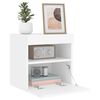 vidaXL TV Wall Cabinet White Engineered wood 15.7 x 11.8 x 15.7 in