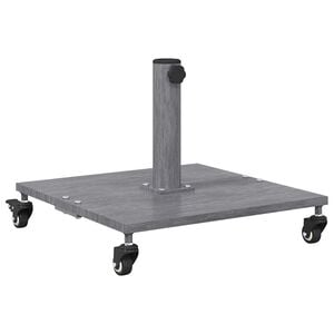 vidaXL Parasol Base Dark Grey Wood Look 17.72 x 17.72 x 12.40 in