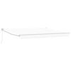 vidaXL Retractable Awning White 157.48" x 118.11" Polyester