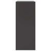 vidaXL Highboard Black Cold-rolled steel Medium Highboard Rectangular