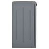 vidaXL Garden Storage Cabinet Gray Polypropylene (PP) Medium