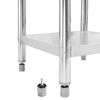 vidaXL Kitchen Work Table 47.2"x23.6"x33.5" Stainless Steel